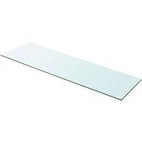 Berkfield Home Shelves 2 pcs Panel Glass Clear 100x30 cm