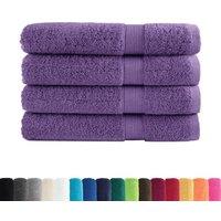 Berkfield Home Premium Sauna Towels SOLUND 4 pcs Purple 80x200 cm 600 gsm