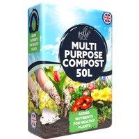 Pelle & Sol Multi Purpose Compost Outdoor Indoor Plants & Soil All Purpose 50L in Black