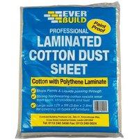 Everbuild Sika Laminated Cotton Dust Sheet 3.6 X 2.7m