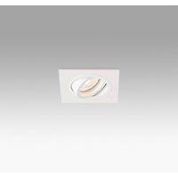 Netlighting Rad 1 Light Square Tiltable Recessed Spotlight White GU10