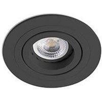 Netlighting Rad Tiltable Black recessed Downlight GU10