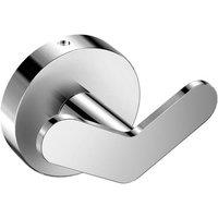 Cosmic Double Towel Hook, Robe & Coat Hook, Chrome, Start Collection in Grey