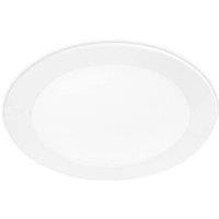 Netlighting Easy Integrated LED Round Recessed Downlight Panel Matt White Warm White