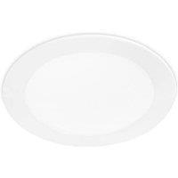 Netlighting Easy Integrated LED Round Recessed Downlight Panel Matt White Cool White