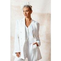 Coast Women's Premium Tailored Bridal Waistcoat in Ivory | Size: 8