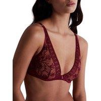 Aubade Women's Magnetic Spell Underwired Triangle Bra in Red | Size: 36D