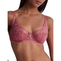 Aubade Women's Feeling Myself High Apex Plunge Bra in Pink | Size: 32F