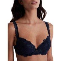 Aubade Women's Danse Des Sens Moulded Plunge Bra in Blue | Size: 36D