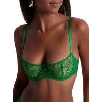 Aubade Women's Losing My Mind Half Cup Bra in Green | Size: 34F