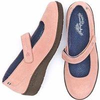 Moshulu Women's 'Oswestry' Flat Strap Bar Shoes in Baby Pink | Size: 7
