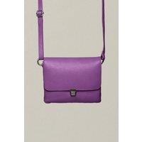 Moshulu Women's 'Budburst' Leather Shoulder Bag in Purple