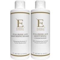 Erth Skin London Women's Hyaluronic Acid Moisturising Shampoo 1L + Hyaluronic Acid Moisturising Conditioner 1L in White