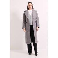 Wallis Women's Principles by Single Button Twill Coat in Dark Grey | Size: 18