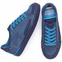 Moshulu Men's 'Daub' Canvas Trainers in Blue | Size: 9