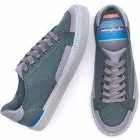 Moshulu Men's 'Daub' Canvas Trainers in Green | Size: 9
