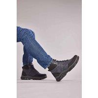 Moshulu Men's 'Backstops' Water-Resistant Leather Boots in Navy | Size: 8