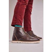 Moshulu Men's 'Fairway' Leather Ankle Boots in Brown | Size: 11