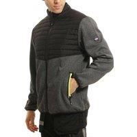 Lee Cooper Workwear Men's Padded Yoke Fleece Body & Sleeves Work Jacket in Grey | Size: Medium