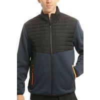 Lee Cooper Workwear Men's Padded Yoke Fleece Body & Sleeves Work Jacket in Blue | Size: Medium