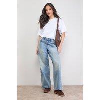 Oasis Women's Straight Leg Western Look Jean in Light Wash | Size: 10