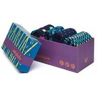 Moshulu Women's 'Joyful Japes Bamboo Sock Box' Colourful Bamboo Sock Box