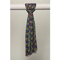 Moshulu Women's 'Carina' Floral Patterned Scarf in Indigo