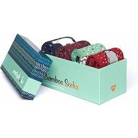 Moshulu Women's 'Festive Flurry 2' Patterned Bamboo Sock Box