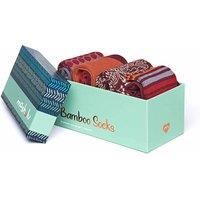 Moshulu Women's 'Tamara Sock Box' Colourful Bamboo Sock Box in Red