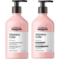 L'Oreal Professionnel Vitamino Color Shampoo 500ml & Vitamino Color Conditioner 500ml Duo in Clear