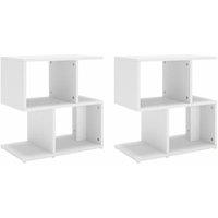 Berkfield Home Bedside Cabinets 2 pcs White 50x30x51.5 cm Engineered Wood