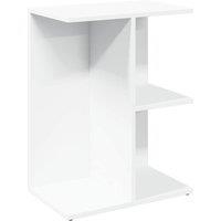 Berkfield Home Bedside Table White 46.5x29x61 cm Engineered Wood