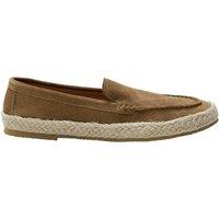 MODISHION Women's Slip-on Cowhide Loafers in Camel | Size: 7