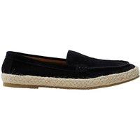 MODISHION Women's Slip-on Cowhide Loafers in Black | Size: 5.5
