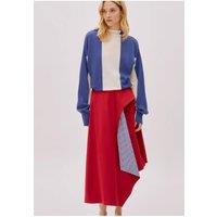 Labeca Women's Kayra Cotton Striped Skirt in Red | Size: Small