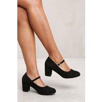 Where's That From Women's 'Eben' Block Heel Mary Jane Pumps in Black | Size: 7