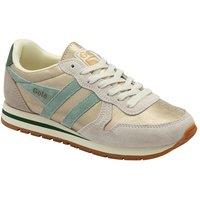 Gola Classics Women's 'Daytona Blaze' Metallic Lace-Up Trainers in Gold | Size: 4