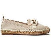 Moda In Pelle Women's 'Emaria' Textile Loafers in Off-White | Size: 8