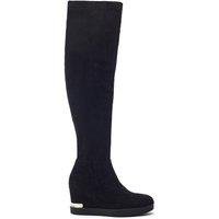 b.soleful Women's 'Gala' Alcantara Heeled Boots in Black | Size: 2