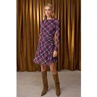 WOVCOR Women's Argyle Skater Mini Knit Dress | Size: Small