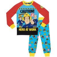 Fireman Sam Boy's Hero At Work Pyjama Set | Size: 18-24 m