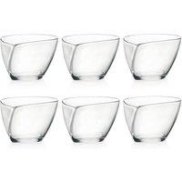 RCR Crystal Happy Dessert Bowls - Set of 6 in Clear