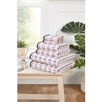 Rapport Home Santa Cruz 6 Piece Cotton Towels Bale Set Striped Soft & Absorbent