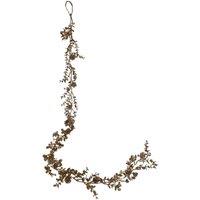 VFM e-Store Christmas Leaves Pinecones Garland Decoration 140cm x 10cm Cream X 1 | Size: 140 cm x 10 cm