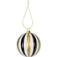 VFM e-Store Christmas Hanging Ball Decoration 11cm x 10cm Gold X 1 | Size: 11 cm x 10 cm