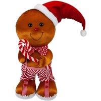 VFM e-Store Christmas Gingerbread Man Decoration 46cm x 27cm Red X 1 | Size: 46 cm x 27 cm