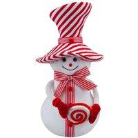 VFM e-Store Christmas Snowman Decoration 37cm x 19cm White X 1 | Size: 37 cm x 19 cm