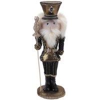 VFM e-Store Christmas Nutcracker Decoration 41cm x 13cm Black X 1 | Size: 41 cm x 13 cm