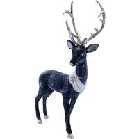 VFM e-Store Christmas Deer Decoration 58cm x 28cm Blue X 1 | Size: 58 cm x 28 cm
