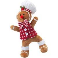 VFM e-Store Christmas Gingerbread Man Decoration 36cm x 25cm Red X 1 | Size: 36 cm x 25 cm